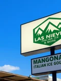 The Las Nieves road sign — Mangonada, Italian Ice Gourmet